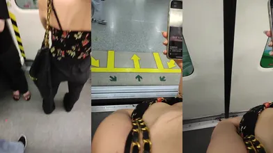 【高抄奶子】广东地铁近距离高抄大奶子飞机场 走光露点 (12)