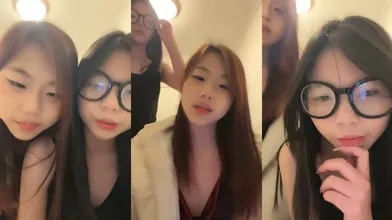 绝美幼齿学生妹【淘气明月】协同闺蜜下海~疯狂扣穴自慰！ (4)