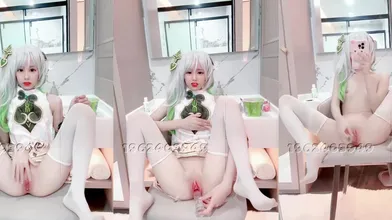 【小雯宝宝 (幼凛) 】超嫩露脸卡哇伊小萝莉母狗长得越乖 玩的越嗨，轻轻一操就哼哼唧唧的一使劲儿感觉就操破了一样 4 (1)
