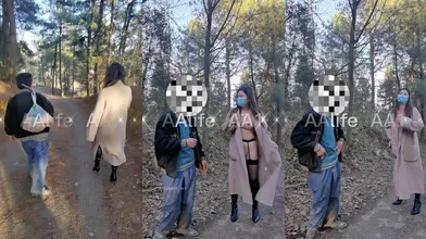 ⚫️⚫️推特顶级绿帽癖大奶露出骚妻AAlifeAA1无底线淫乱②，约炮单男3P，户外儿子面前露出，老农面前直接给看三点 (13)