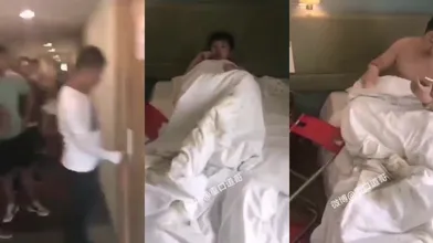 A9604【捉奸在床】经典推荐❤记录那些抓小三搞破鞋当场被捉奸暴打扒衣精彩集锦60V (13)