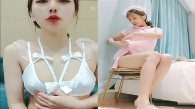 纯白护士装情趣装白领装村花装跳蛋高潮大秀