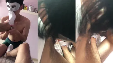 骚狗趁男友不在家偷吃大屌,还没玩他鸡巴就硬了真他妈骚,生吞大屌整根吞入,直接操到嗓子眼
