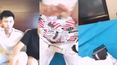 【完整版】超帅190的男模,被网红主播约在家里潜规则开干