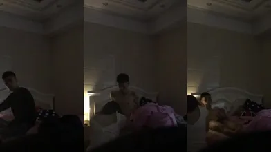 伪娘小辛,与瘦弱痞帅纹身小哥玩