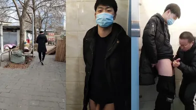 北京小磊大街上勾搭直男体育生,用金钱诱惑去公厕吃到了鲜嫩的大鸡吧这是上集后续又去宾馆开房