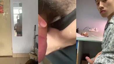 某高校学生会主席为了讨好女朋友当着舍友漏屌,学狗叫,太拼了