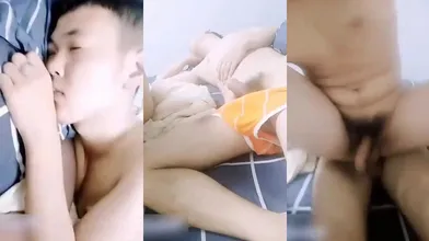 【完整版】19岁的鲜肉室友喝醉酒在睡觉,室友偷偷进来扒下内裤无套爆菊花