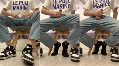 休闲帅哥的粗鸟粗口