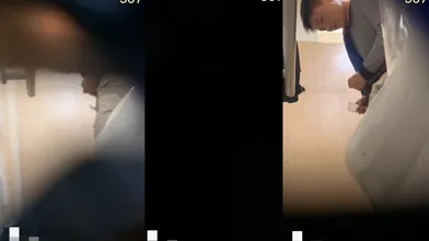 医院公厕偷拍帅直男猛撸射