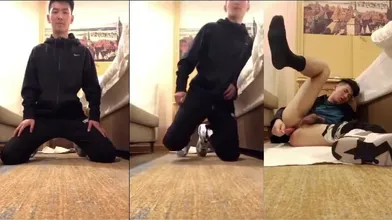 用火腿自插你见过吗？帅气篮球体育生视讯被要求塞火腿