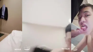 铭辰南艺大二学生弟弟为了满足他第一次做1