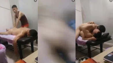 【完整版】帅气00后小哥帮客人做保健被操