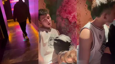 【粉丝福利】真实对话被伪娘勾引到KTV厕所,发现是男的还一脸色迷迷的操着~