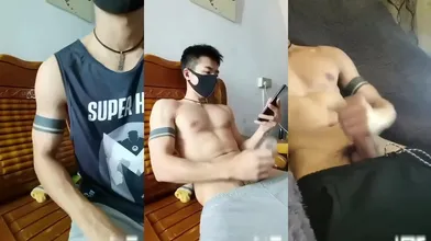 抖音网红吖弟 帅撸爆射二连喷
