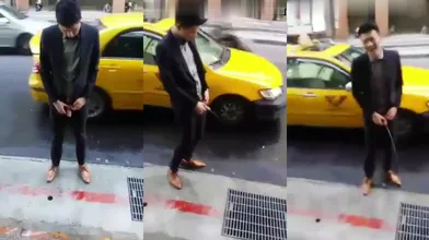 (推荐) 醉酒直男当街尿尿