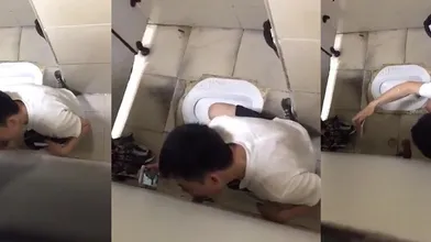 (推荐福利) 鸟洞探险被偷拍,妥妥的秒射男