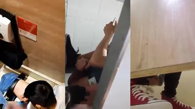 【完整版】偷窥图书馆打飞机的同学们