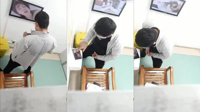 医院取精室偷看  灰衫眼镜直男撸射大鸡
