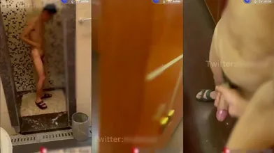 预览版【快乐风男】公共浴池与直男体育生紧张刺激啪啪,浴室操逼都不敢大声叫！