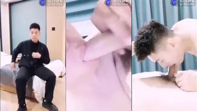 【上集】直男为了赚钱给女朋友买手机,甘愿出卖菊花,从灌肠到被操,刚一插入就带哭腔了