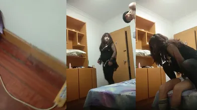 伪娘勾引｜直男小哥哥忍不住戴套操