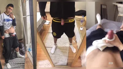 直男体育生,对镜子喷射超多