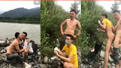 【完整版】江边钓鱼,勾引超帅直男开始只是口一下,鸡巴硬了从后面进去无套内射