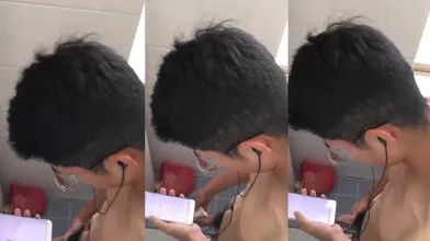 偷拍腹肌同学厕所飞机