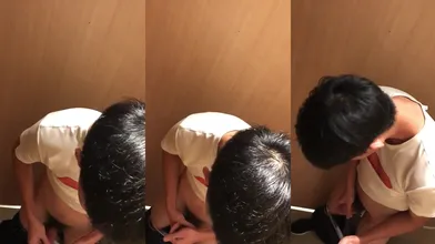 厕所偷拍小帅哥撸管