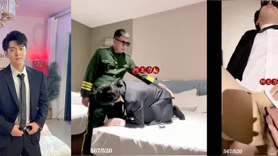 1币特惠 清晰对话 极品超帅制服直男助理没有帮老板找到操逼对象 自己献身被老板大屌猛操