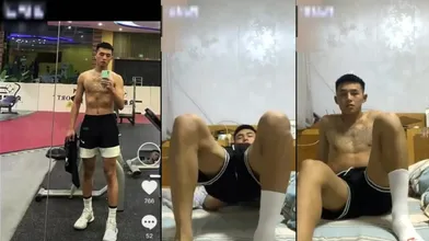 专访抖音网红185白袜篮球痞直男-上