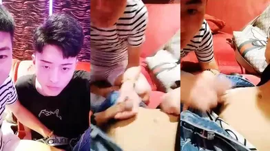 【完整版】最新超帅男模酒吧玩,被直男小鲜肉摸屌开干