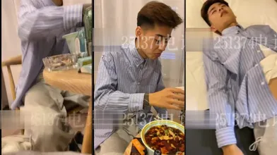 【推荐上集】天菜小直男被小叔带到酒店开苞