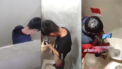 【精品】耗时一年终于把全班男生打飞机的视频都拍到了 50分钟大合集