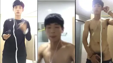 八块腹肌直男激情喷射！