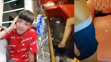 现在的00后是真他妈会玩 在KTV里脱光了让一群人玩弄