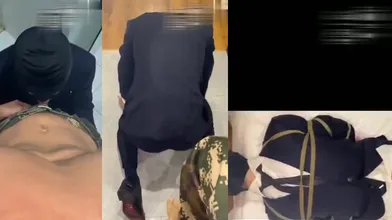 痞兵调教中年正装狗,闻着主人的屌味就发骚,不让操逼只能嘴受罪,深喉猛插把精液都射进去