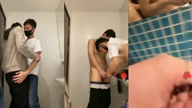 快乐风男商场勾引直男,厕所开操