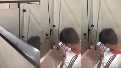 厕所偷拍小鲜肉飞机系列