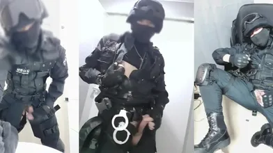 可爱特警身材也不错,鸡巴翘激射