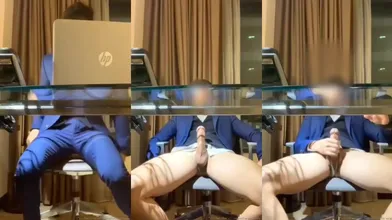 大吊白领帅哥办公室飞机视频