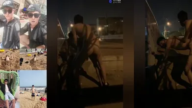 车来车往的路边与狗奴欢好