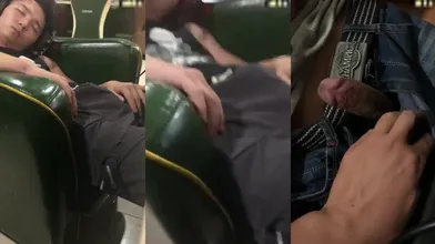 网吧里偷摸两个熟睡的直男大鸡巴