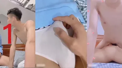 高颜值鲜肉小情侣激情啪啪,猛力打桩操射小骚受