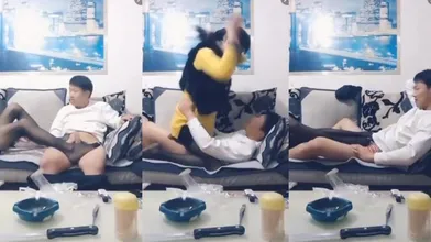 穿黑丝伪娘勾引超帅直男做爱视频