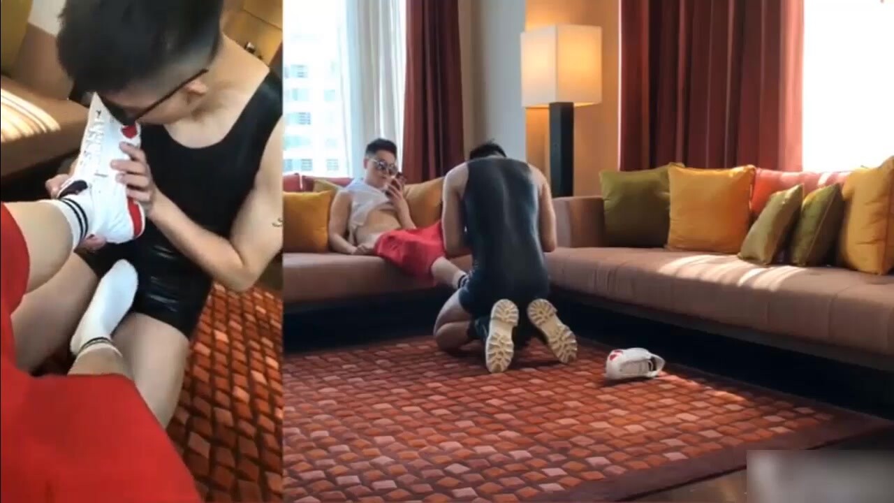 腹黑S高端酒店玩狗奴跪舔啪啪到颜射