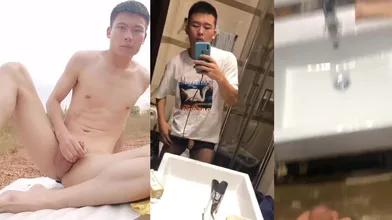 高颜值直男自拍飞机视频合集