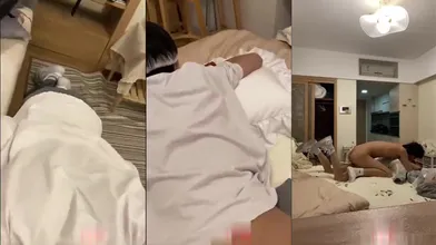 调教楼上邻居帅儿子,刚吃完饭就下来吃鸡巴,大屌把他的嗨操到爆,看他一瘸一拐走回去都有点心疼了