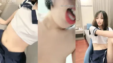 苗条萌妹首次约炮啪啪秀，情趣学生制服编号9809AF52